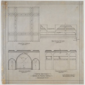 Ceiling plan and interior elevations