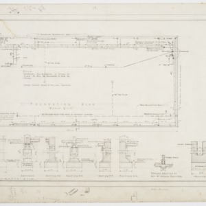 Foundation and plumbing plans