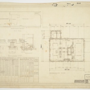 Plot and Foundation Plans, Wall Sections