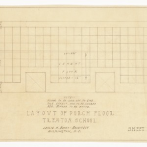 Layout of Porch Floor