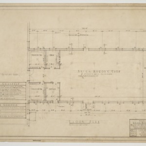 Floor plan for brick mason's shop