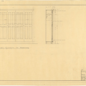 First Presbyterian Church (Wilmington, NC) -- Coat closet in narthex, 1951