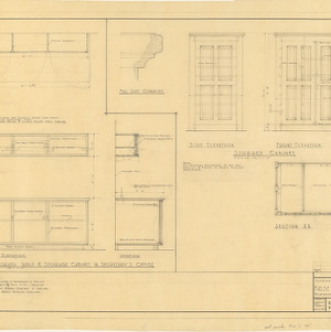 First Presbyterian Church (Wilmington, NC) -- Storage cabinets and work counter, 1951