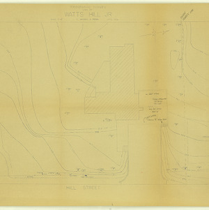 Mr. and Mrs. Watts Hill, Jr. Residence -- Topographic survey
