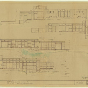 Mr. and Mrs. Watts Hill, Jr. Residence -- Exterior elevations