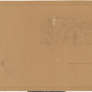 Dr. Page Willett & Merwarth (608 Wade Avenue), Modification to -- Basement electricity plan -- Reverse