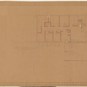 Dr. Page Willett & Merwarth (608 Wade Avenue), Modification to -- Room locations above basement -- Reverse