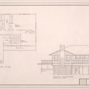 Mr. & Mrs. Ralph B. Reeves Residence -- Front elevation