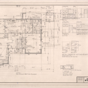 Mr. & Mrs. Ralph B. Reeves House at Raleigh, NC -- First floor plan