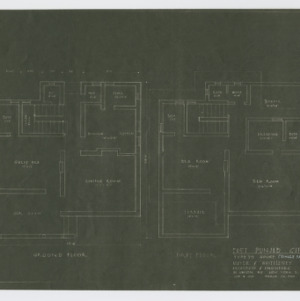Chandigarh, India: Type T-5 house (Single family), East Pubjab Capital -- Ground and first floor plans
