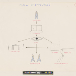 Diagram of Museum Services: Flow of employees
