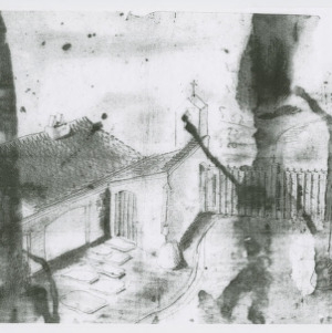 School for the Blind in Laski, Poland -- Perspective sketch, circa 1944