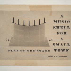 A Music Shell for a Small Town -- Plan of the Stage