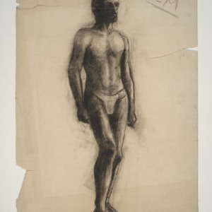 Kamphoefner Student Drawings -- Sketch of Man - Front