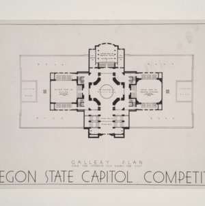 Oregon State Capitol Competition -- Gallery Plan