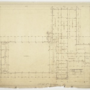 Left half second floor framing plan