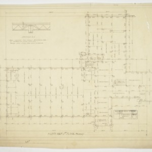 Left half first floor framing plan