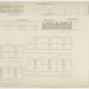 Type X floor plans and elevations