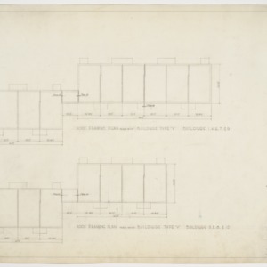 Type X and Y roof framing plans