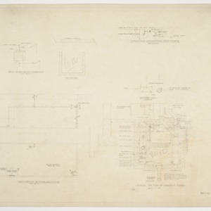 Maintenance building piping plan and section