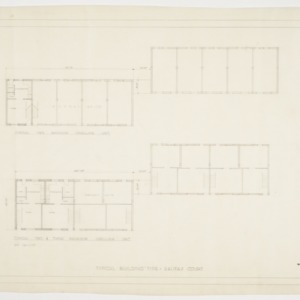Typcial two and three bedroom first floor plans