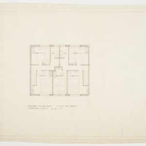 Two and three bedroom second floor furniture layout