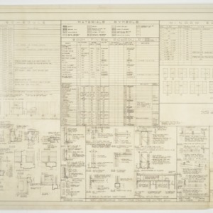 Building schedules and framing details