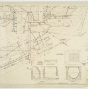 Utility site plan and drainage details