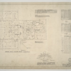 North Carolina School for the Blind and Deaf -- Electrical Plan of Dining Hall and Symbol Schedule