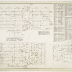 Electrical Plans - Wings C, D & F; Panelboard Schedules