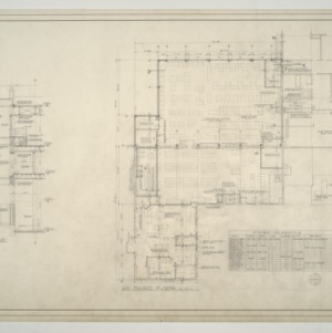 News & Observer -- Third Floor Plan and Stair Section