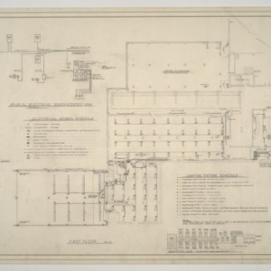 News & Observer -- First Floor Electrical Plans, Diagrams, and Schedules