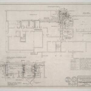 News & Observer, Alterations and Additions -- First Floor Plumbing Plan