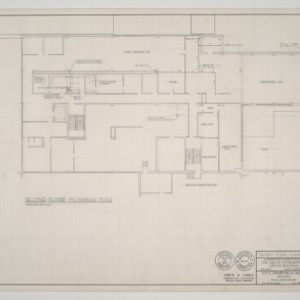 News & Observer, Alterations and Additions -- Second Floor Plumbing Plan