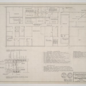 News & Observer, Alterations and Additions -- Third Floor Plumbing Plan