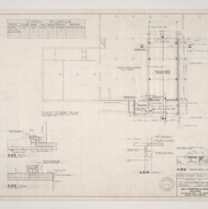 News & Observer, Additions -- First Floor Plan and Details