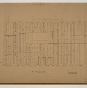 Wachovia Bank and Trust Co. Floor Plans -- Ceiling Module, 9th Floor, West