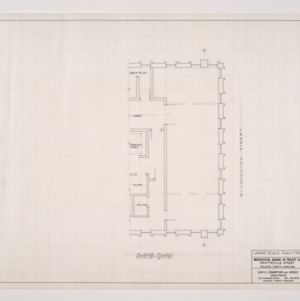 Wachovia Bank and Trust Co. Miscellaneous Floor Plans -- Large Scale Plan of Fourth Floor
