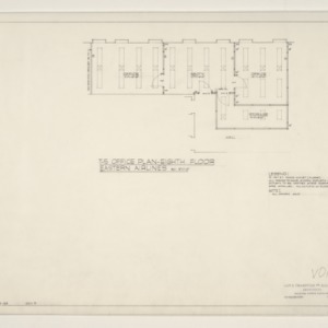 Wachovia Bank and Trust Co. Tenant Layouts -- T-5 Office Plan, 8th Floor, Eastern Airlines