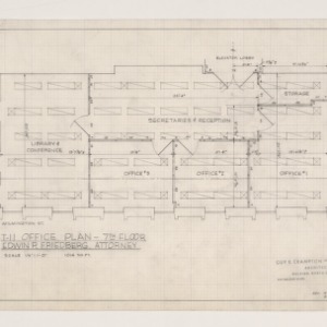 Wachovia Bank and Trust Co. Tenant Layouts -- T-11 Office Plan, 7th Floor, Edwin P. Friedberg Attorney
