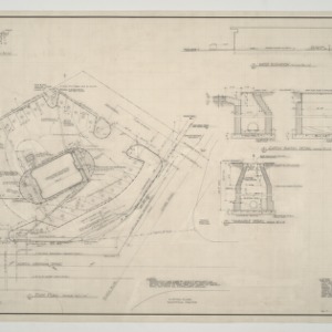 Wachovia Bank and Trust Co. Branch Banks -- Plot Plan and Exterior Details, Plaza Boulevard/Kinston Branch