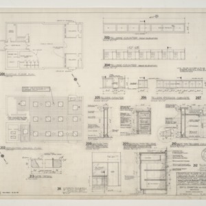 Wachovia Bank and Trust Co. Branch Banks -- Alterations and Additions to Existing Floor Plan, Reflected Ceiling Plan, Cabinetwork, North Asheville Branch