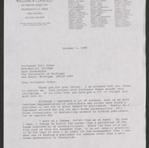 Animal Rights Debate: Correspondence, October-December 1995