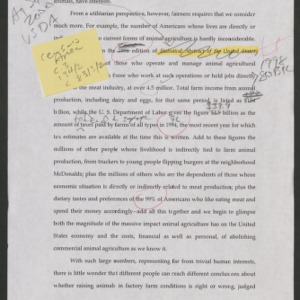 Animal Rights, Human Wrongs: Manuscript (Undated Draft)