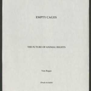 Empty Cages: Future of Animal Rights: January 24, 2003 (Part 1)
