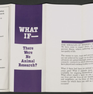 Animal Research and Medicine, 1988-1999