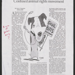 Articles on Animal Rights Movement, 2002