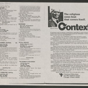 CONTEXT: Directory of the Associated Church Press, 1986