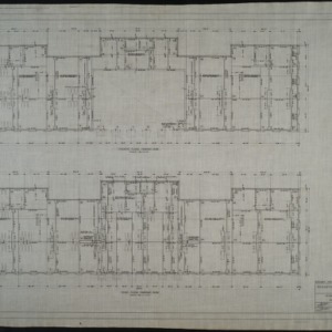 Third floor framing plan, fourth floor framing plan