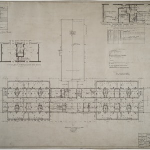 Second floor plan, Administration and Adults' Building